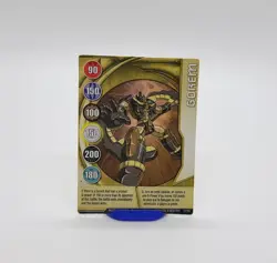 Bakugan Battle Brawlers Gorem Metal Gold Gate Card 1/15a BA181 - Image 2