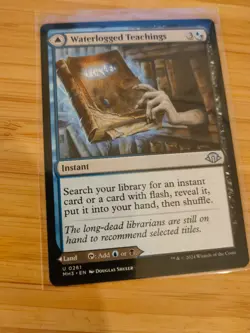 MTG Waterlogged Teachings Inundated Archive Modern Horizons 3 M/NM Free UK P&P - Image 1