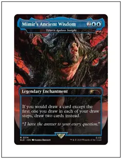 1x Mimir's Ancient Wisdom - Teferi's Ageless Insight, Secret Lair, Magic MTG NM - Image 1