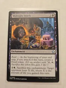 Midnight Snack - Foundations - LP - Uncommon - Enchantment - MTG Magic - Image 1