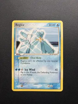 Pokemon Card EX Holon Phantoms Regice 27/110 Rare - Image 1