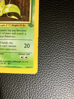 Victreebel - 14/64 - Pokemon Jungle Unlimited Holo Rare Card -LP - Image 4