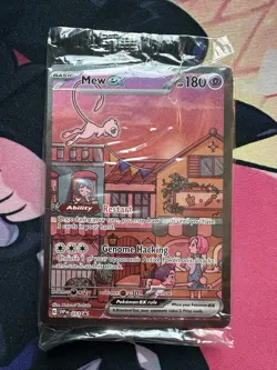 Mew ex SVP 053 Pokemon TCG Scarlet Violet 151 Black Star Promo Full Art SEALED - Image 1
