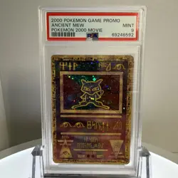 2000 POKEMON GAME MOVIE PROMO ANCIENT MEW PSA 9 HOLO GRADED MINT - Image 1