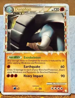 2010 Pokemon TCG HeartGold and SoulSilver #107 Donphan PRIME HOLO - Image 1