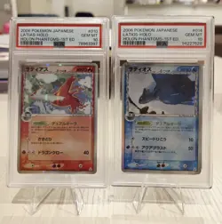 2006 Pokemon Holon Phantoms JP 1st Ed. Latias & Latios PSA 10 Set [Low Pop] - Image 1