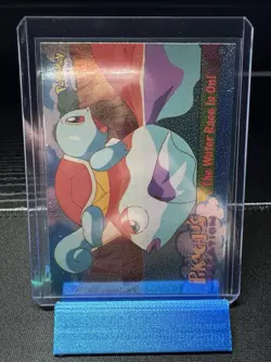 1999 Topps Pokemon Pikachu's Vacation #47 The Water Race Is On Holo Foil - Image 1