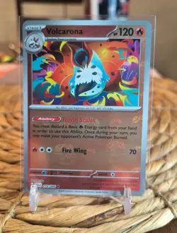 Pokemon TCG Volcarona 016/086 - S&V: Black Bolt - Poke Ball Reverse Holo - Mint - Image 1