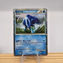 Suicune HGSS21 Cosmo Holo Promo Pokemon TCG Black Star Promo DMG - Image 1