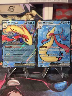 Pokemon 2024 SV Surging Sparks Milotic EX 217/191 UR & 042/191 Near Mint - Image 1