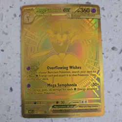 Pokemon TCG - Mega Gardevoir Ex 187/132 Mega Evolution Gold Secret Rare - Image 1