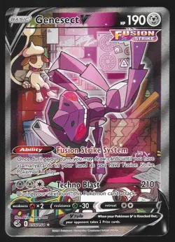 Genesect V 255/264 Alternate Art Fusion Strike Pokemon TCG NM - Image 1