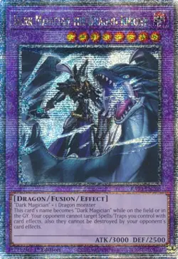 Yugioh! LP Dark Magician the Dragon Knight - RA03-EN268 - Quarter Century Secret - Image 1