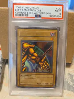 Yu-Gi-Oh! - Left Arm of the Forbidden One 2002 LOB-123 Unlimited PSA 9 - Image 1