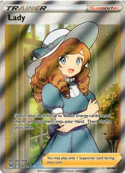 Pokemon TCG Lady Trainer Full Art Ultra Rare Card 193/196 Swsh11 Lost Origin VLP - Image 1