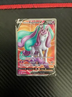 Galarian Rapidash V 167/198 Chilling Reign Full Art Ultra Rare Pokemon Card NM - Image 1