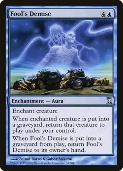 MTG Foil - Fool's Demise - 64 / MP / English - Image 1