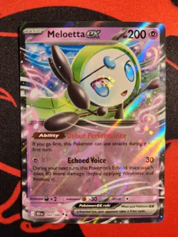 Meloetta ex #44 Double Rare Holo Pokemon Scarlet And Violet: Black Bolt MINT - Image 2