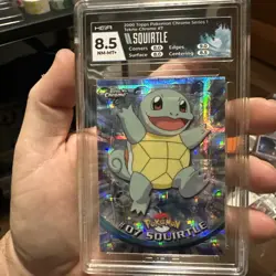 Squirtle TEKNO Refractor #7 2000 Topps Chrome Pokemon TV Series 1 HGA 8.5 🔥 🔥 - Image 5