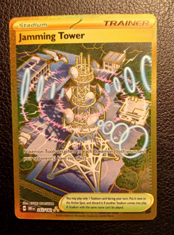 Pokemon TCG, Trainer Jamming Tower, 243/182 Destined Rivals Gold Hyper Rare - Image 2