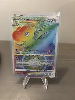 Pokemon TCG Dragonite VSTAR Holo Ultra Rare Card Pokemon Go 81/78 - Image 1