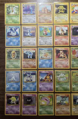 Complete Non-Holo Set Base Set Unlimited (17-102) Near Mint to LP Pokemon - Image 2