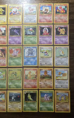 Complete Non-Holo Set Base Set Unlimited (17-102) Near Mint to LP Pokemon - Image 3