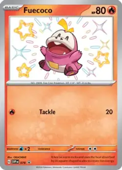 LP Pokemon Fuecoco - SVP079 - SVP Black Star Promos Lightly Played SV Black Star - Image 1