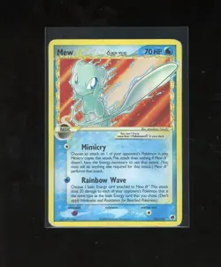 2006 Pokemon EX Dragon Frontiers Mew GOLD STAR Holo Foil 101/101 Delta Species - Image 1