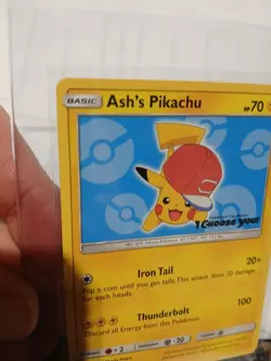 Pokemon Ash's Pikachu SM114 Black Star Promo I Choose You SM114 - Image 4