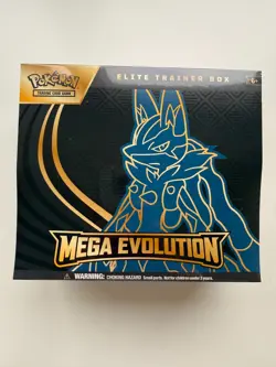 Pokemon TCG Mega Evolution Lucario ETB Elite Trainer Box Brand New & Sealed - Image 1