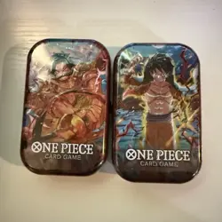 Factory Sealed One Piece Card Game Tin Pack Set Vol.1 Collectible Tin - Image 1