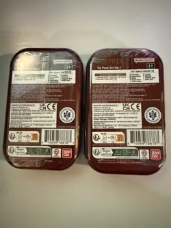 Factory Sealed One Piece Card Game Tin Pack Set Vol.1 Collectible Tin - Image 2