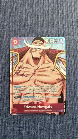 Edward Newgate Alt Art One Piece Card Game OP02-004 English Paramount War Mint - Image 1