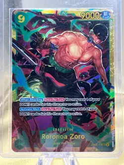 One Piece Roronoa Zoro - OP06-118 (Reprint Full Art) + Zoro PBR-02 Rare Foil - Image 2
