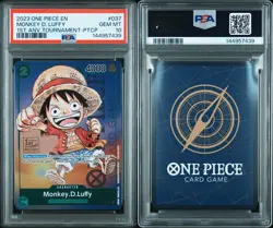 2023 ONE PIECE PROMO #P-037 MONKEY.D.LUFFY 1ST ANNIVERSARY TOURNAMENT PSA 10 - Image 3