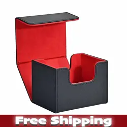 Card Deck Box for Trading Cards, MTG Commander Holds 100+Single Sleeved Cards - Image 1
