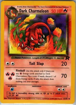 Dark Charmeleon [W Stamped] 32/82 WoTC Promo - Pokemon Card - NM - Image 1