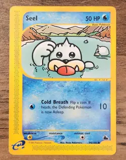 Seel 94/144 NM-LP Skyridge Card 2003 Pokemon E-Reader Series WOTC Rare VTG - Image 1