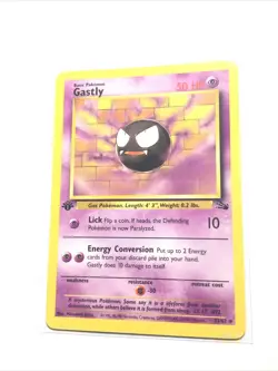 GASTLY - 33/62 - 1st Edition Fossil - Pokemon Card - NM - Image 1