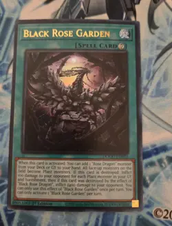 Black Rose Garden Ultra Rare Card DOOD-EN055 - Image 1