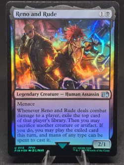 MTG Reno and Rude 0113 Final Fantasy Uncommon Foil NM - Image 1