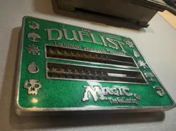 Magic The Gathering 1996 The Duelist Life Abacus Counter Emerald Green FAB SHAPE - Image 1