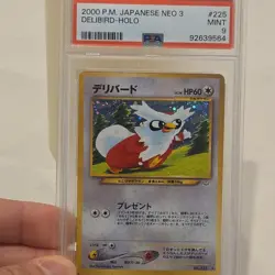 Pokemon Delibird Awakening Legends 225 Holo Rare PSA 9 Basic 60 HP Japanese - Image 2