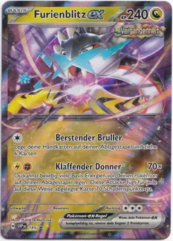 Pokemon Furienblitz ex Double Rare Black Star Promo SVP 145 NM Deutsch - Image 1