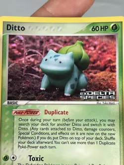 Pokemon Ditto Reverse Holo Stamped Bulbasaur EX Delta Species 36/113 - Image 3