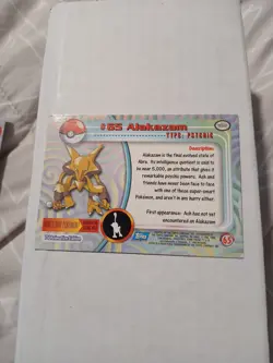 Pokemon Vintage Topps Alakazam #65 Rare LP Blue Label English Non-Holo - Image 2