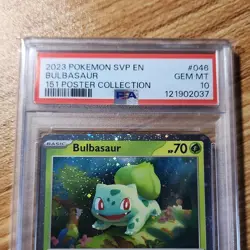 Pokemon Bulbasaur 046 Scarlet & Violet Promo Cosmos Holo English 2023 PSA 10 - Image 3