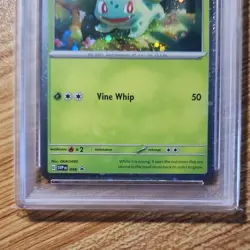 Pokemon Bulbasaur 046 Scarlet & Violet Promo Cosmos Holo English 2023 PSA 10 - Image 4