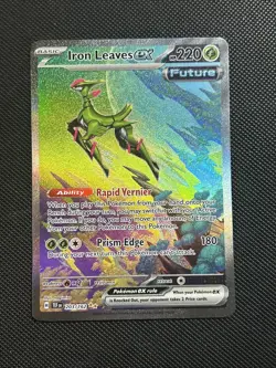 Iron Leaves ex 203/162 SIR Pokemon TCG Temporal Forces NM - Image 1